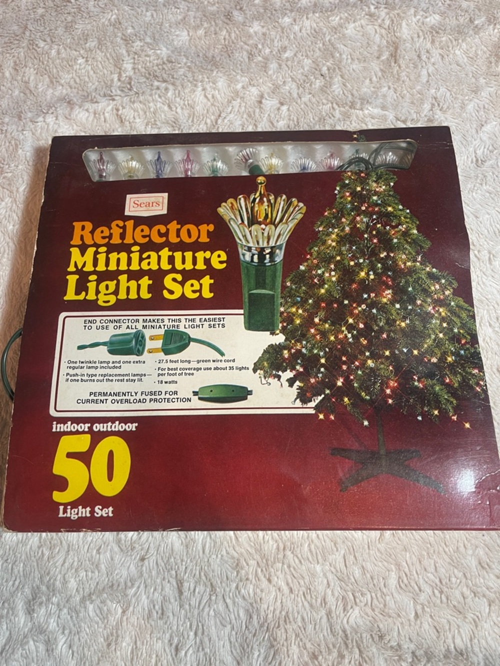 Sears vintage  Multicolor Reflector Miniature Light Set